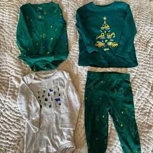 GUC Bundle of Toddler Christmas PJs/Sets, Size 18 Mths., Carter & Jumping Bean